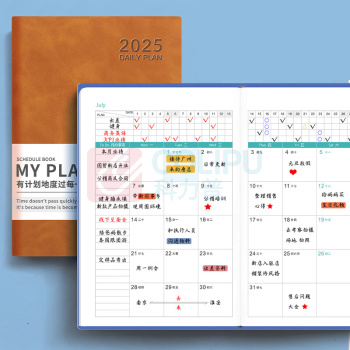 嘉然恒 jiaranheng 日程本2025蛇年每日计划本一天一页A5带日期笔记本本子高颜值效率手册日历式记事本
