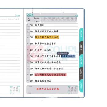 嘉然恒 jiaranheng 2026马克龙日程本 A5 (绿色) 202张(404页)/本