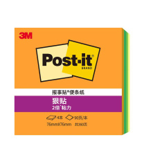 3M 马卡龙系列便签纸 654-4SS-MC (玫红/胭红/浅绿/深绿) 4色/包