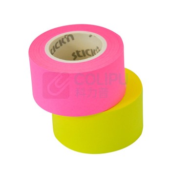 N次贴 Stick 'N 超粘卷筒便签纸胶带座 36540 25mm*10m (荧光洋红、黄) 2卷/卡 DC