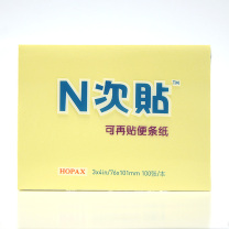 N次贴 Stick 'N 可再贴自粘便条纸 31009 76*101mm （黄色） 100页/本 12本/包