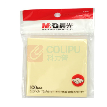 晨光 M&G 优事贴自粘便条纸 YS-03 100页 76*76mm (黄色) 100页/本