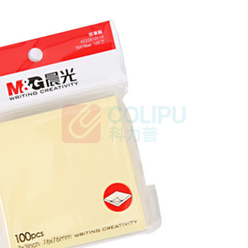 晨光 M&G 优事贴自粘便条纸 YS-03 100页 76*76mm (黄色) 100页/本