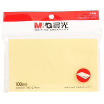 晨光 M&G 优事贴自粘便利贴 YS-05 3×5 76×127mm (黄色) 100页/本 20本/盒