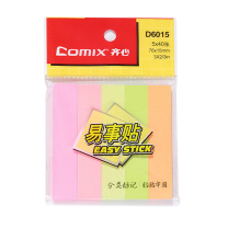 齐心 Comix 指示便利贴 D6015 76*15mm 5条 40张/条 (5色)
