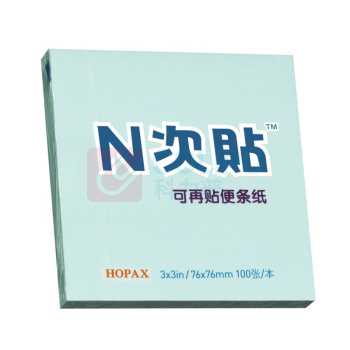 N次贴 Stick 'N 可再贴自粘便条纸 31007 76*76mm (蓝色) 100页/本