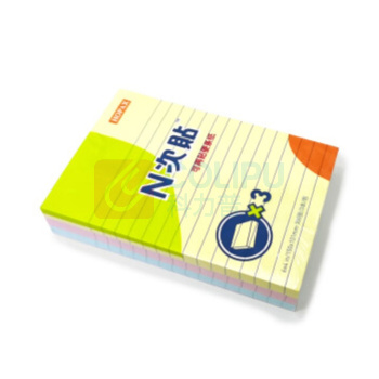 N次贴 Stick 'N 3本150×101mm横线型便签纸/便签本/便利贴/百事贴 3色 38004JD 
