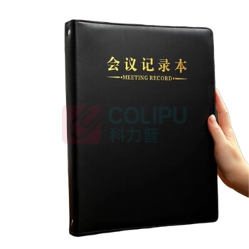 嘉然恒 jiaranheng 大号会议记录本 A4大号活页款 (黑色)