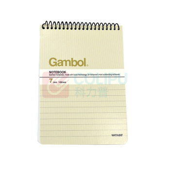渡边 Gambol 螺旋装订笔记本 SA6506X A6 (混色) 50页/本 12本/封 (颜色随机)