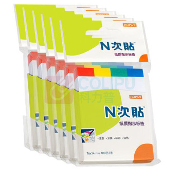 N次贴 Stick 'N 便签纸 34018-J6 6袋装 (荧光色 混色4色)
