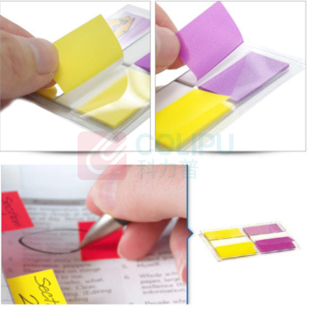 3M 标签纸 680-2PK-1 25*44mm,20张/色,红+蓝两色透明胶质指示标签ht (红+蓝)