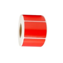 京用工投 不干胶合成纸 60mm*40mm 2500张/卷 (红色) 无尘40轴心