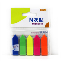 N次贴 Stick 'N 箭头 指示标签便条纸 34015 42×12mm×5 (荧光混色) 20页/条 5条/包