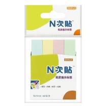N次贴 Stick 'N 指示标签便条纸 34017 76*14mm*4 (彩色4色) 100页/条 4条/包