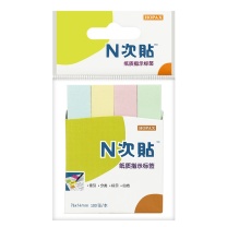 N次贴 Stick 'N 指示标签便条纸 34017 76*14mm*4 (彩色4色) 100页/条 4条/包