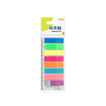 N次贴 Stick 'N 透明荧光膜指示标签 34021 45*12mm*8 (荧光8色) 10页/条 8条/包