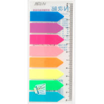 N次贴 Stick 'N 透明塑料 指示标签 34022 42*12mm*8 (荧光8色) 10页/条 8条/包