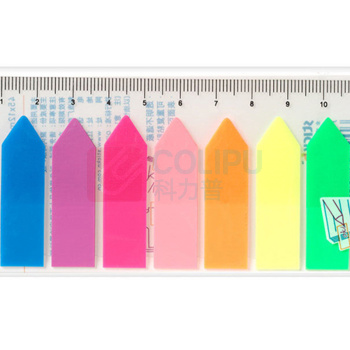 N次贴 Stick 'N 透明塑料 指示标签 34022 42*12mm*8 (荧光8色) 10页/条 8条/包