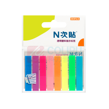 N次贴 Stick 'N 荧光膜指示标签贴 34020 45*8mm (8色) 160张/包