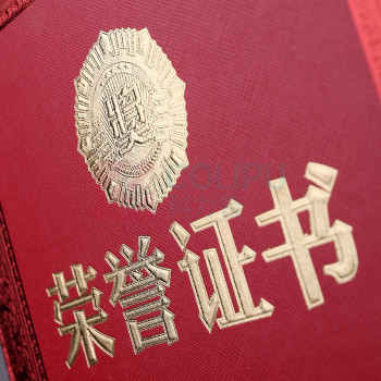 上汇 浮雕奖字荣誉证书12K 2943 10本/组