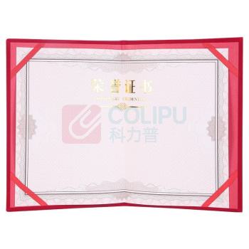 晨光 M&G 尊贤绒面荣誉证书 ASC99306 6K 213*295mm (红色) 80本/箱 (含内芯)