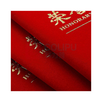 晨光 M&G 尊贤绒面荣誉证书 ASC99307 8K 长260mm宽183mm (红色) 100本/箱 (含内芯)