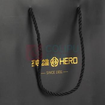 英雄 HERO 手提袋 215*245*80mm (黑色)
