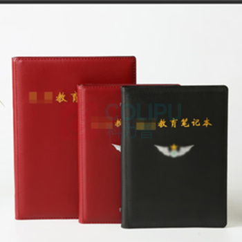 融银之汇 仿皮多孔活页教育本 A5会议本子商务日记本党员 可替换内芯 230*165mm (黑色)