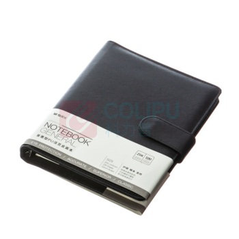 晨光 M&G 普惠型PU活页皮面笔记本 APYF5T74 25K (黑色) 100张 封面插袋/磁扣笔插