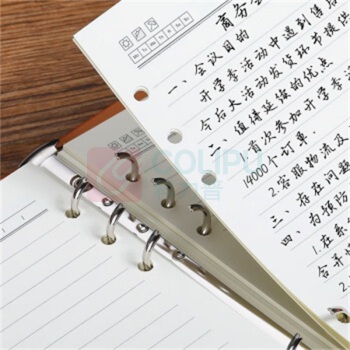 嘉然恒 jiaranheng 笔记本 20318 B5 灰色 可拆卸环扣
