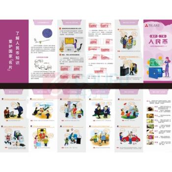 融银之汇 宣传折页第五套人民币防伪知识宣传折页 八折页 200张/件