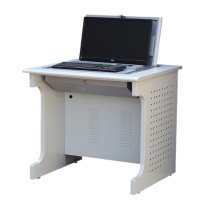 盛浪 翻转电脑桌 24寸-27寸显示屏可用 800*700*750mm (桌腿驼灰色 桌面浅黄色)