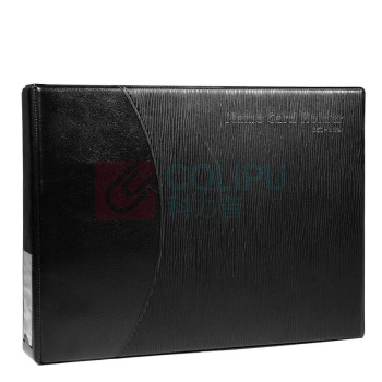齐心 Comix 名片册大容量收藏册活页管理 A1612 480张 (黑)