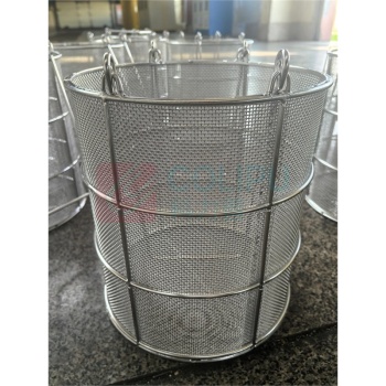 庆丰 不锈钢网筐 网孔1.0mm 270*280mm 304不锈钢 (白色)