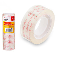 齐心 Comix 超透文具胶带 JF1830-8 18mm*30y 8卷/筒