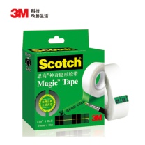 3m 思高 神奇隐形胶带 810 3/4 19mm*10m 12卷/袋 19mm×10m 塑胶