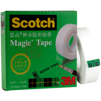 3M 思高 神奇隐形胶带 810 1/2 12.7mm*33m  12卷/袋