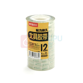 晨光 M&G 透明胶带 AJD97370 8MM*30Y 12卷/筒