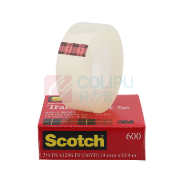 3M 思高 透明胶带 600-CQ33 19mm*32.9m 12卷/袋