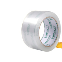 齐心 Comix 透明胶带/宽胶带/封箱胶带 快递打包胶带透明 JP5506-6 6卷 宽55mm*60y*45um长54.9米/卷 (透明)