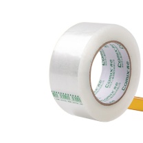 齐心 Comix 透明胶带/宽胶带/封箱胶带 快递打包胶带透明 JP4815-6 6卷 宽48mm*150y*45um长137米/卷 (透明)