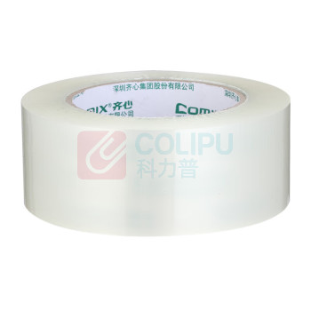 齐心 Comix 透明胶带/宽胶带/封箱胶带 快递打包胶带透明 JP4815-6 6卷 宽48mm*150y*45um长137米/卷 (透明)