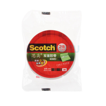 3M 双面胶 棉纸胶带 200C 18mm*10m