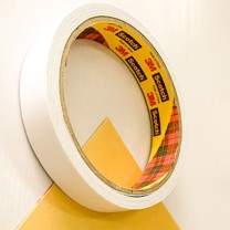 3M 双面棉纸胶带 200C 18mm×10yd 棉纸胶带 强力双面胶带 透明双面胶带 棉纸双面胶带