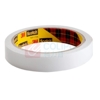 3M 双面棉纸胶带 200C 18mm×10yd 棉纸胶带 强力双面胶带 透明双面胶带 棉纸双面胶带