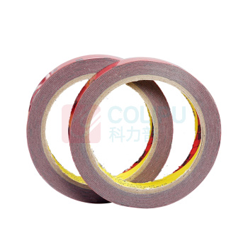 3M 工业用强力双面胶带 厚0.8MM*宽2CM*长3米 5卷装 汽车双面泡棉胶粘定做 无痕耐水耐用耐高温