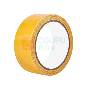 智探政物 网格双面胶 布基胶带 30mm*20m*5卷 (黄色)
