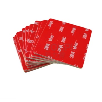 3M 双面胶贴方形车用vhb模切防水泡棉胶带 25mm*25mm 10片/包