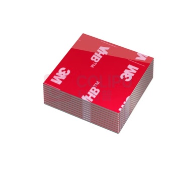 3M 双面胶贴方形车用vhb模切防水泡棉胶带 25mm*25mm 10片/包