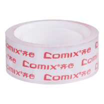 齐心 Comix 易撕型文具胶带 JF1814-8 18mm*14y*38μm8卷/筒高透